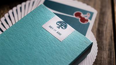 Cherry Casino House Deck (Tropicana Teal) Playing Cards by Pure Imagination Projects