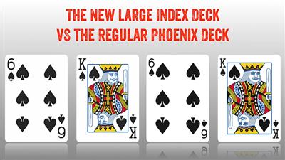 Phoenix Deck Large Index (Blue) by Card-Shark