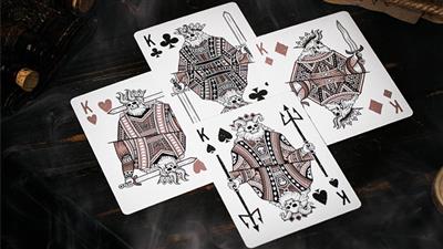 666 V4 (Rose Gold) Playing Cards by Riffle Shuffle