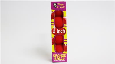 2 inch PRO Sponge Ball (Red) Box of 4 from Magic by Gosh
