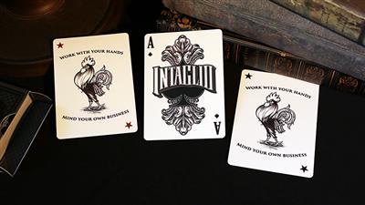 Intaglio Black Playing Cards by Jackson Robinson