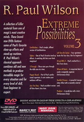 Extreme Possibilities Volume 3 by R. Paul Wilson - DVD