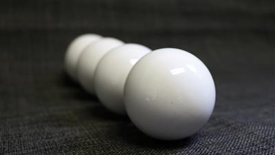 Wooden Billiard Balls (1.75'' White) by Classic Collections - Trick