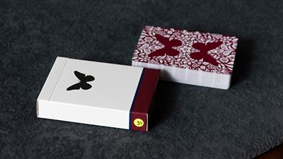 Stripper Butterfly Playing Cards Version 2 Marked (Red) by Ondrej Psenicka