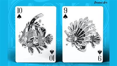 Aqua Species Playing Cards by Perpetual Arts