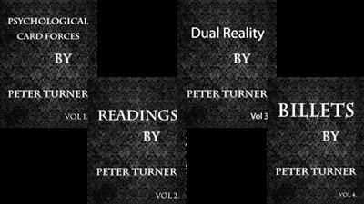 4 Volume Set of Reading, Billets, Dual Reality and Psychological Playing Card Forces by Peter Turner eBook DOWNLOAD