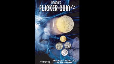 FLICKER COIN V2 (UK 10 Pence) by Rocco - Trick