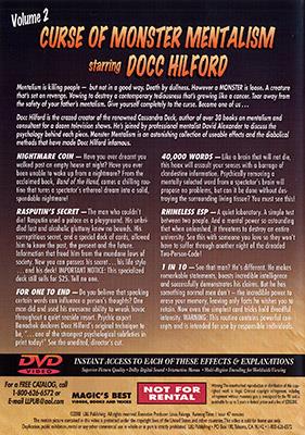 Docc Hilford:  Curse Of Monster Mentalism Volume 2 - DVD