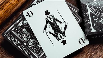 Smoke & Mirror (Mirror- Black) Standard Limited Edition Playing Cards by Dan & Dave