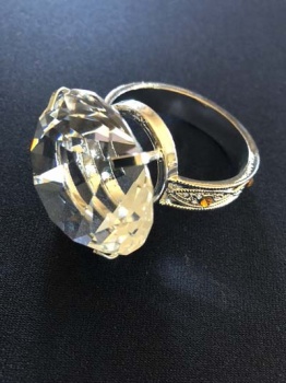Comedy Jumbo Diamond Style Ring approx 40mm Diameter