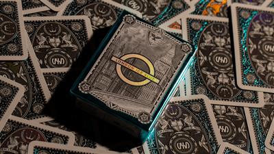 London Diffractor Ice Blue Playing Cards