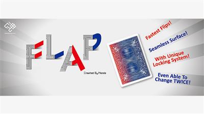 Modern Flap Card (Red to Blue Face Card) by Hondo