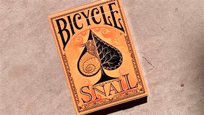 Bicycle Snail (Orange) Playing Cards