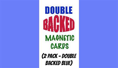 Magnetic Cards (2 pack/double back blue) by Chazpro Magic. - Trick