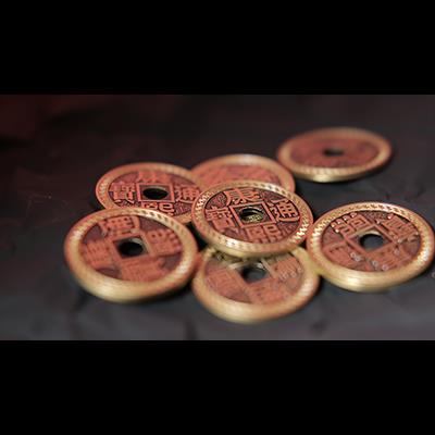 Chinese Coin Set dollar (Gimmicks and Online Instructions) by Jieli Magic - Trick