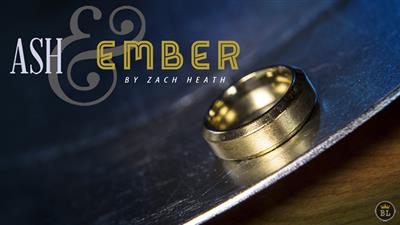 Ash and Ember Gold Beveled Size 14 (2 Rings) by Zach Heath - Trick