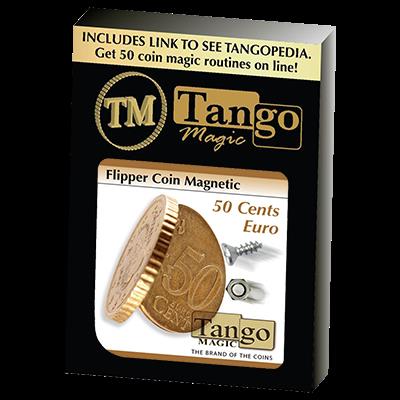 Magnetic Flipper Coin E0033 (50 Cent Euro) by Tango- Trick