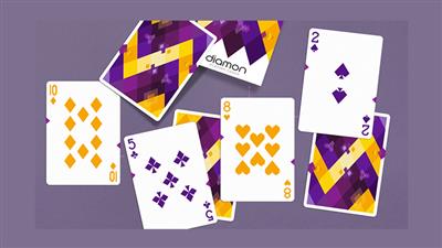Diamon Playing Cards N 14 Purple Star Playing Cards by Dutch Card House Company