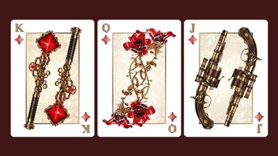 Victorian Steampunk (Silver) Playing Cards