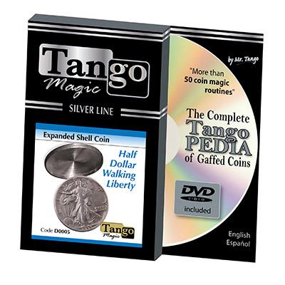 Tango Silver Line Expanded Shell Walking Liberty (w/DVD) (D0005) by Tango - Trick
