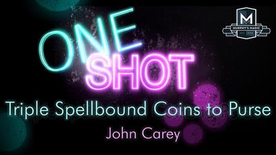 MMS ONE SHOT - Triple Spellbound Coins to Purse by John Carey video DOWNLOAD