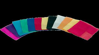 Silks 12 inch 12 Pack (Assorted) Magic by Gosh - Trick