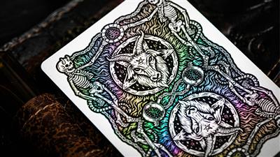 666 Dark Reserves Holographic Foiled Edition Playing Cards by Riffle Shuffle