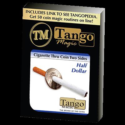 Cigarette Through Half Dollar (Two Sided) (D0015)by Tango - Trick