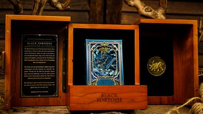 Black Tortoise Deluxe Wooden Box Set by Ark Playing Cards