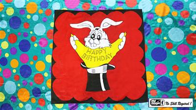 Bag to Happy Birthday Silk (36 inch  x 36 inch) by Mr. Magic - Trick