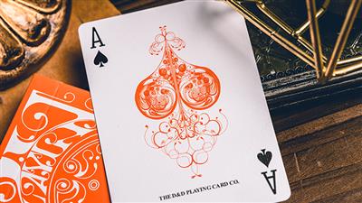 Smoke & Mirrors V9 (Orange Edition) Playing Cards by Dan & Dave