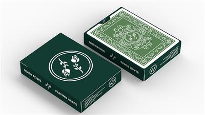 BLACK ROSES IMMERGRN Playing Cards