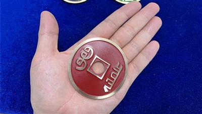 CHINESE COIN RED JUMBO by N2G - Trick