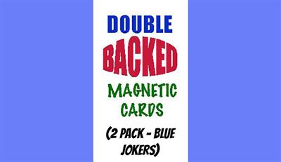 Magnetic Cards (2 pack/Blue Jokers) by Chazpro Magic - Trick