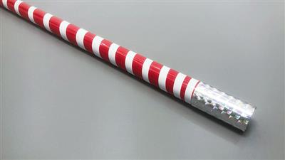 The Ultra Cane (Appearing / Metal) Red/ White Stripe by Bond Lee - Trick