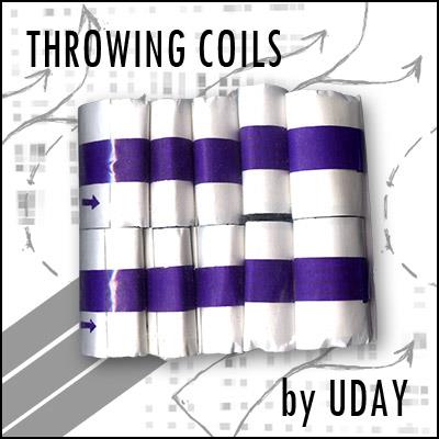 Mylar Throw Coils Silver (#10) by Uday - Trick