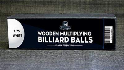 Wooden Billiard Balls (1.75'' White) by Classic Collections - Trick